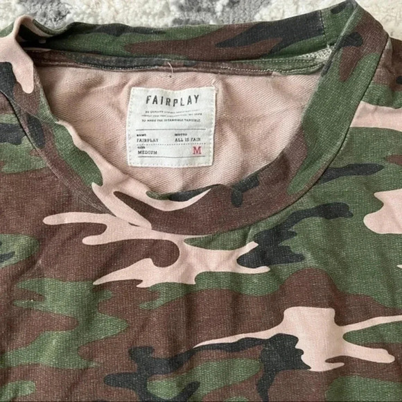 FAIRPLAY Brand Mens Camouflage Shirt Size Medium - Picture 3 of 10